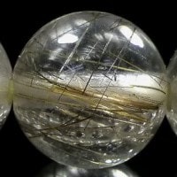 シルバールチル ブレスレット 7.5mm玉 No.9|シルバールチル（銀針水晶）