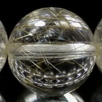 シルバールチル ブレスレット 13mm玉 No.16|シルバールチル（銀針水晶）