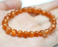 サンストーン ブレスレット 6mm玉 No.4|ブレスレット|サンストーン