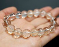 山梨県産　甲州乙女水晶 ブレスレット 証明書付 12~12.5mm玉 No.11|山梨産 水晶（乙女鉱山）|日本産（国産）パワーストーン