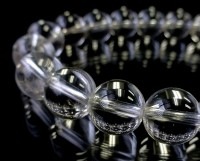 山梨県産　甲州乙女水晶 ブレスレット 証明書付 10mm玉 No. 11 |山梨産 水晶（乙女鉱山）|山梨乙女水晶