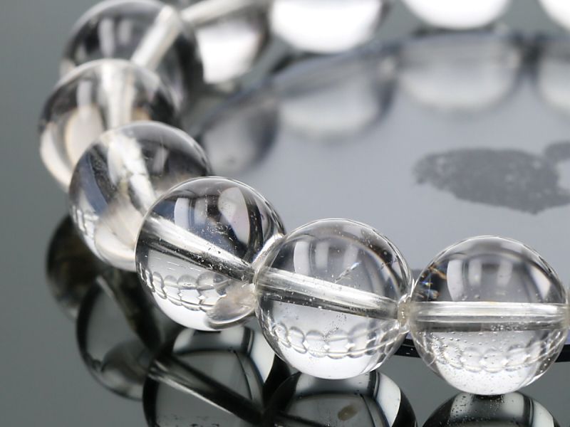 ヒマラヤ水晶 （パキスタン産） ブレスレット 13mm玉 No.38｜最