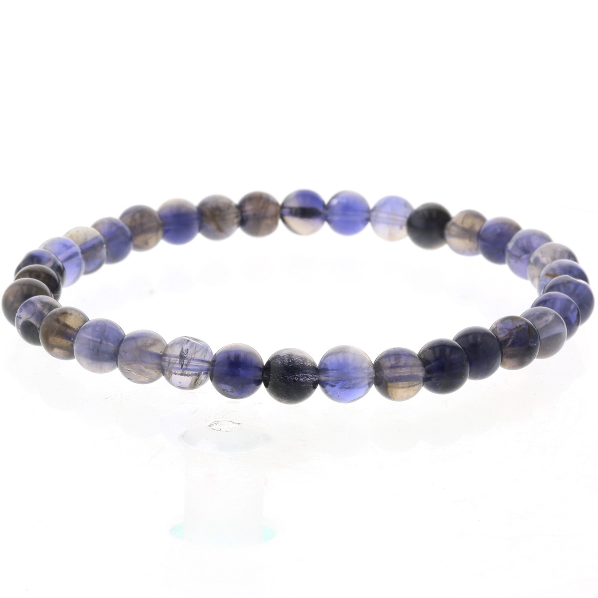 10% OFF!】最高級（5A） アイオライト ブレスレット 6mm玉 No.6 [ 画像