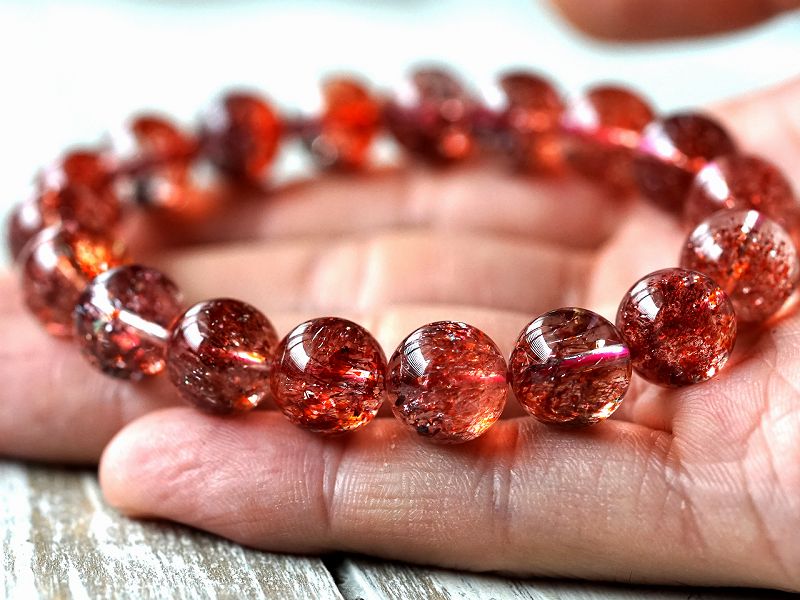 さたぱんびん★ブレスレット ストロベリークォーツ ♪ 366 さたぱんびん様専用☆ブレスレット ストロベリークォーツ ♪ 366