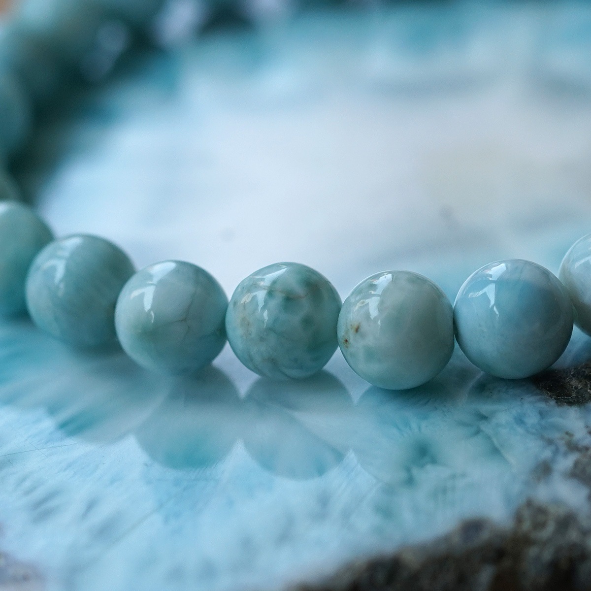 【7/31まで限定価格】ラリマー　ブレスレット　8mm ラリマー ブレスレット 8mm [t7-22351]