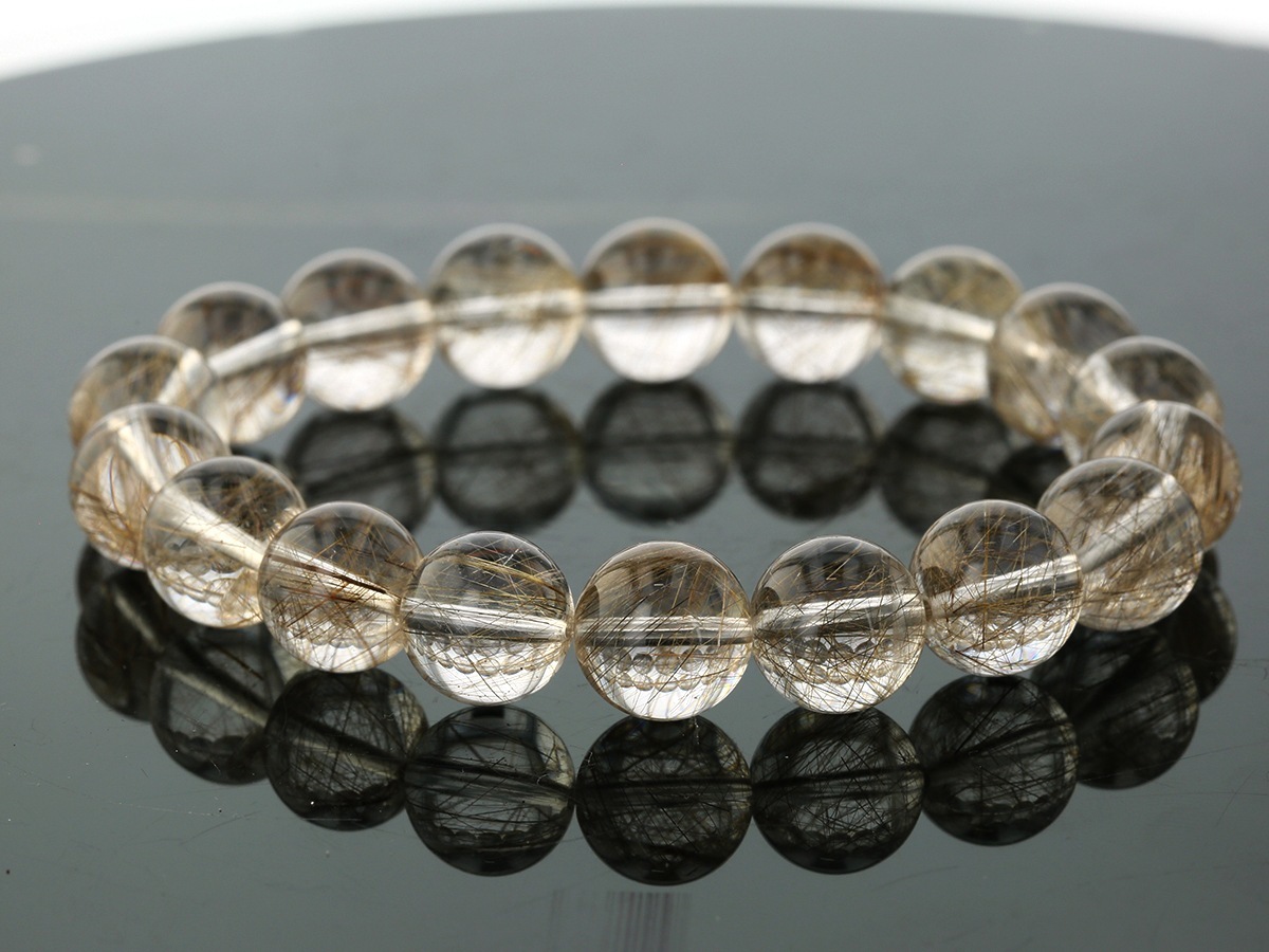 プラチナルチル ブレスレット 11.5mm玉 No.11 最高級5A ｜最高級