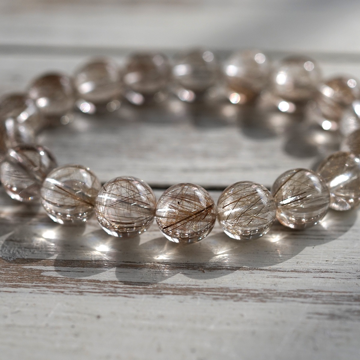 プラチナルチル ブレスレット 11.5mm玉 No.11 最高級5A ｜最高級