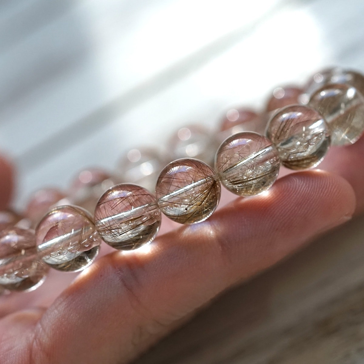 プラチナルチル ブレスレット 11.5mm玉 No.11 最高級5A ｜最高級