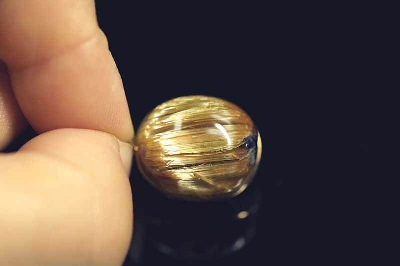 高品質稀少✴︎太陽放射タイチンルチルクォーツ　ペンダントトップ　金運財運蓄財運 タイチン放射ルチル ペンダントトップ （18金イエローゴールド） No.55