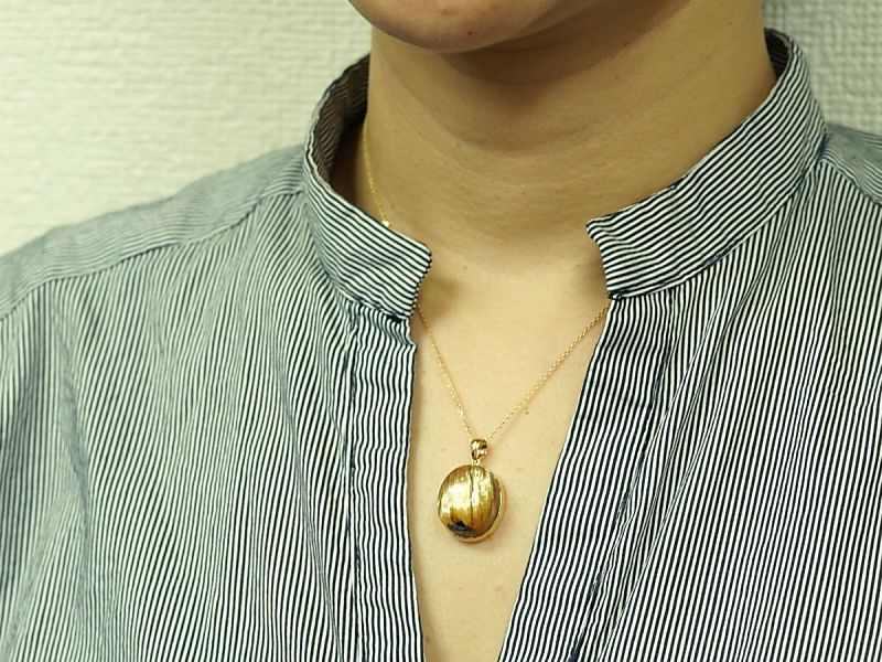 タイチン放射ルチル ペンダントトップ （18金イエローゴールド） No.55