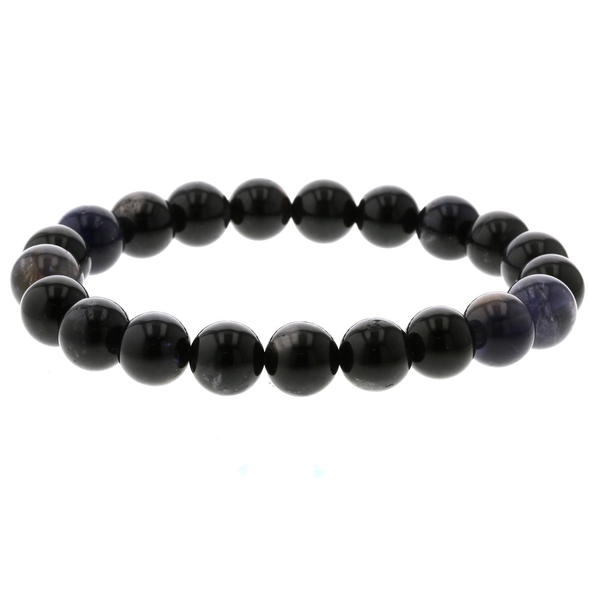 アイオライト　ブレスレット　10mm 最高級（5A） ブラックスター アイオライト ブレスレット 10mm玉 No.20