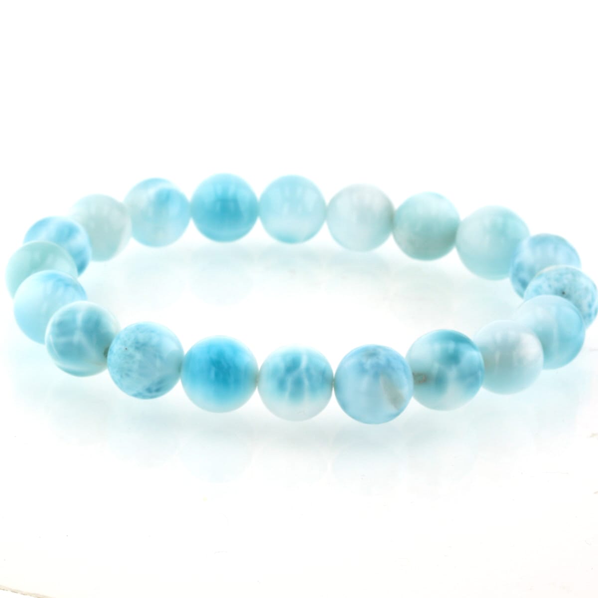 ラリマー ブレスレット 10mm玉 No.29 最高級（5A） [ 画像現物・一点物