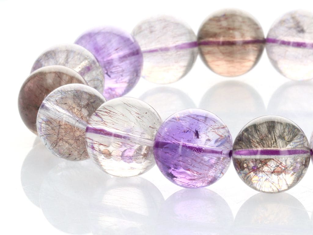 極上品 スーパーセブン ブレスレット 12mm 極上品 スーパーセブン ブレスレット 12mm