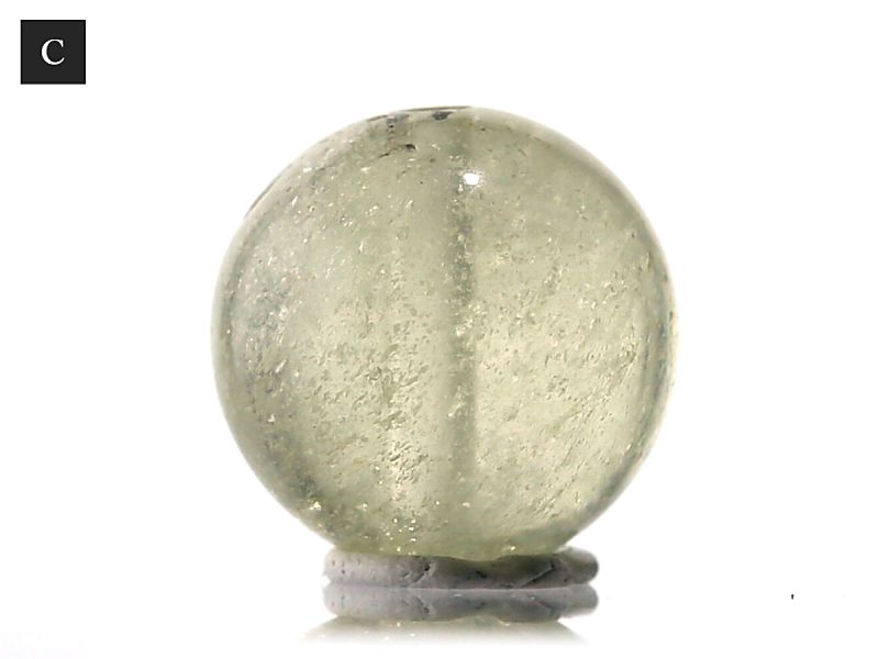 リビアングラス 12mm玉 1粒バラ売り 穴あきビーズ 【1点物】 最高級