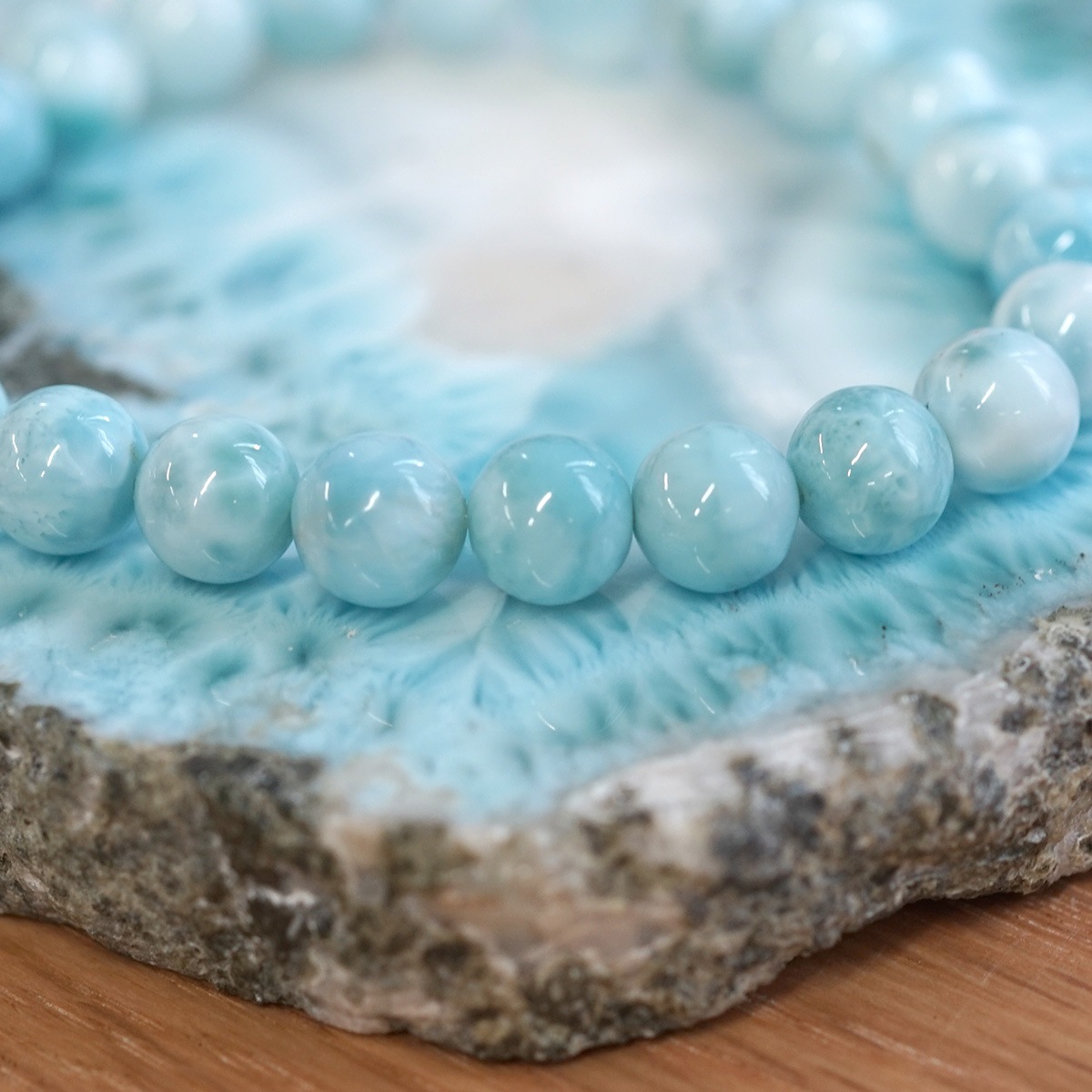 Berry様♥️ラリマー 大玉16.6mm＆ブルートパーズ天然石ブレスレット Berry様♥️ラリマー 大玉16.6mm＆ブルートパーズ天然石