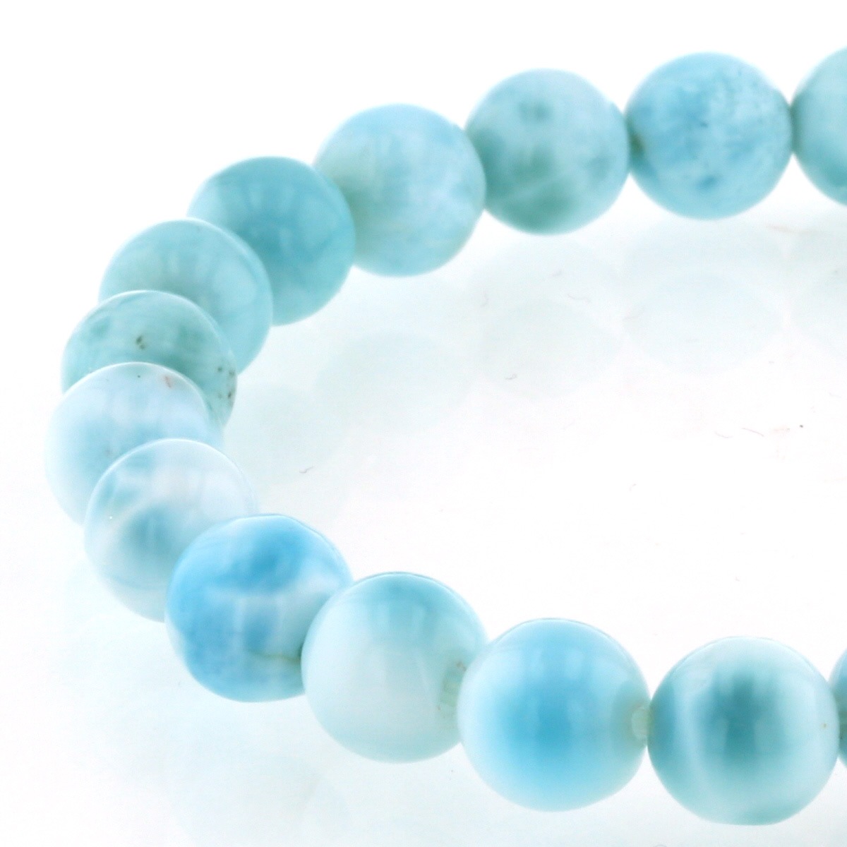 ラリマー ブレスレット 8mm玉 No.51 [ 画像現物・一点物 ]｜最
