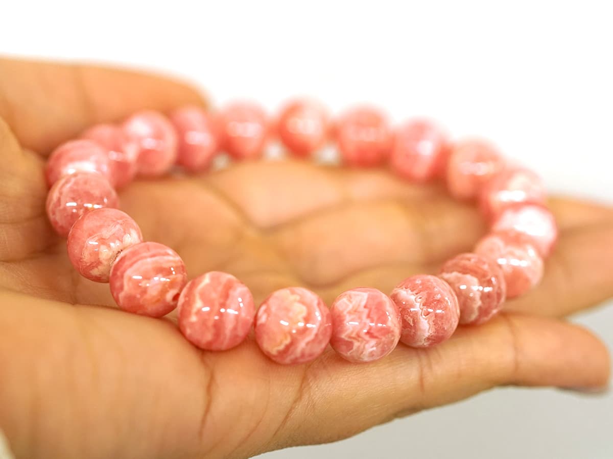 4A級 インカローズ 6mm ブレスレット (その2) タイプ6 4A級 インカ