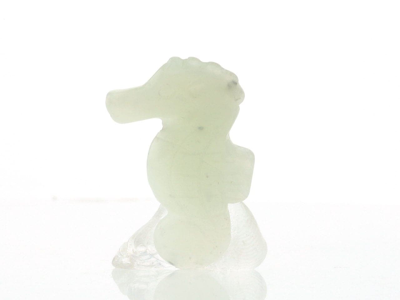 翡翠（ひすい） タツノオトシゴ お守り No.3 ポーチ付き 最高級5A ｜最