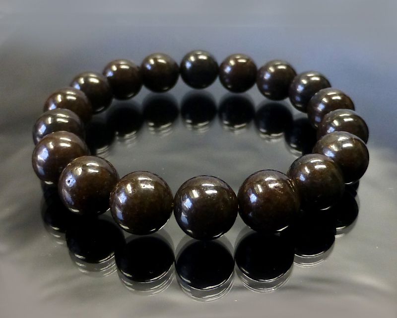 コンドライト隕石（サハラNWA869 ） ブレスレット 11mm玉 No.8｜最高級