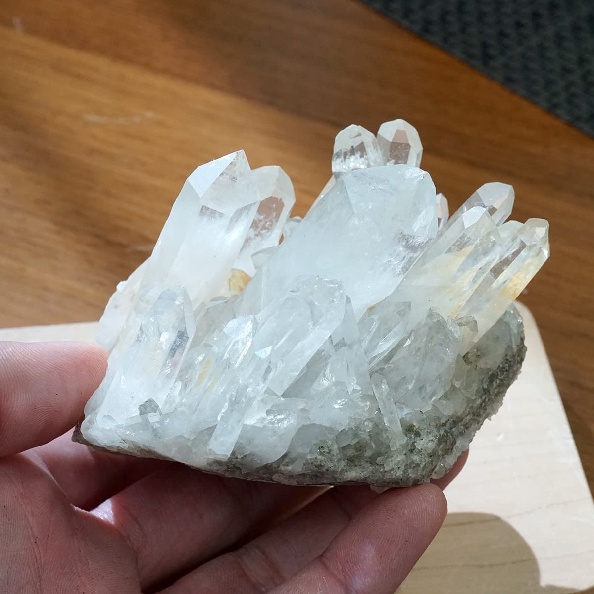 風水　カンチェンジュンガヒマラヤ　水晶クラスター カンチェンジュンガ産ヒマラヤ水晶クラスター/原石（大型4.0kg