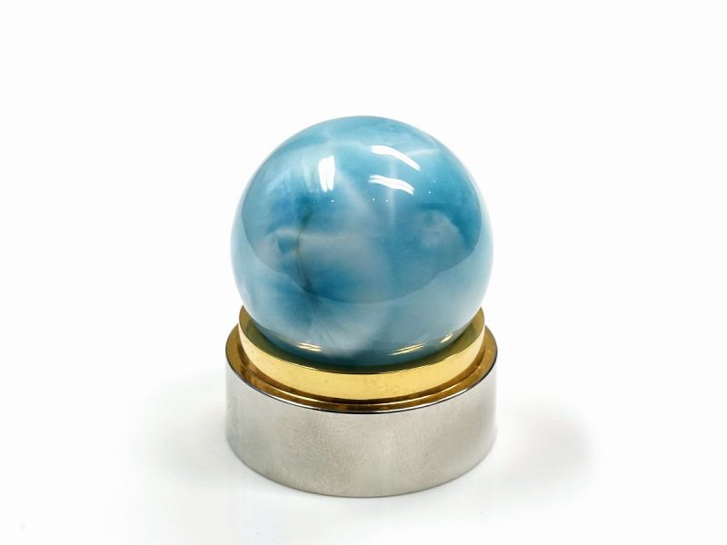 ラリマー 丸玉 27mm玉 No.4｜最高級パワーストーン販売の