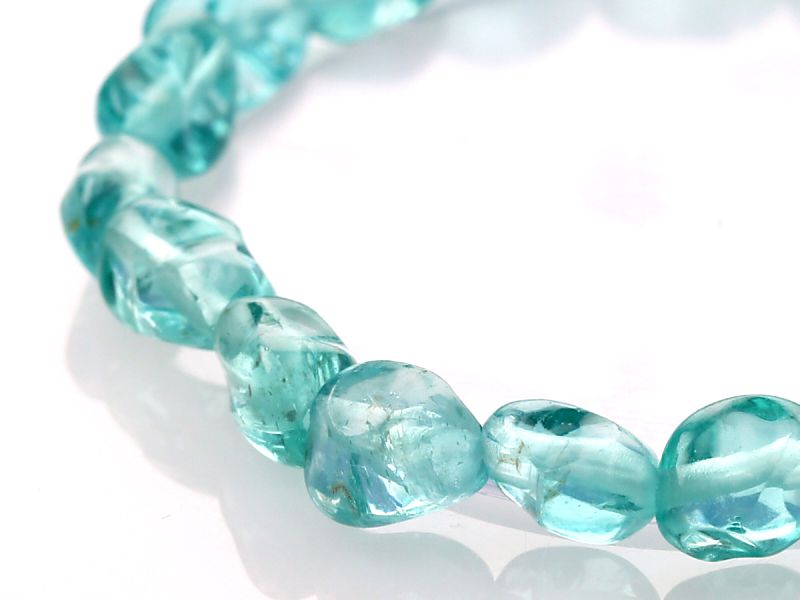 ブルーアパタイト イレギュラーブレスレット No.17 最高級（5A）｜最  