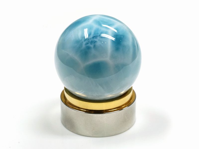 ラリマー 丸玉 最高品質 ロイヤルクラス ラリマー 丸玉 28ミリ 鑑別書