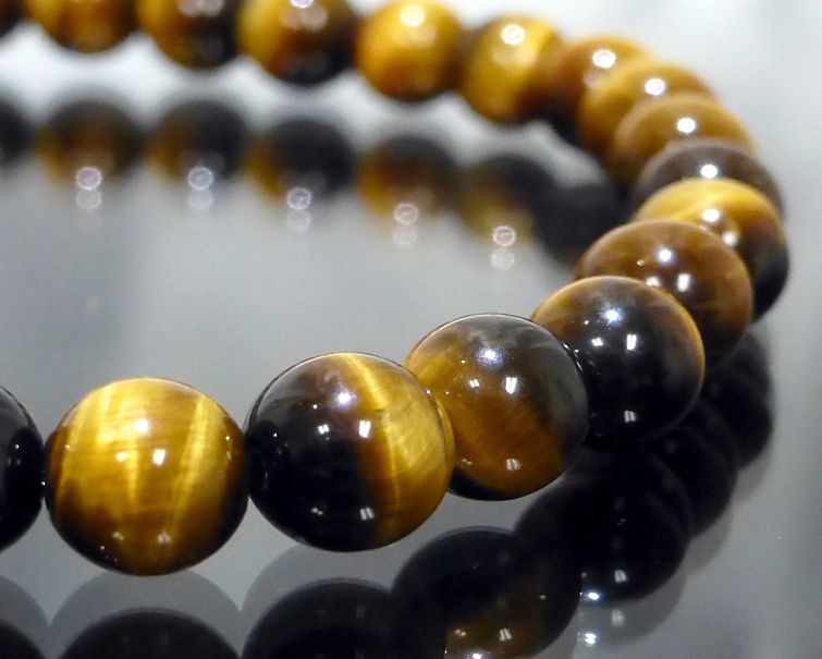 タイガーアイ ブレスレット 6mm玉 最高級（5A）｜最高級パワーストーン