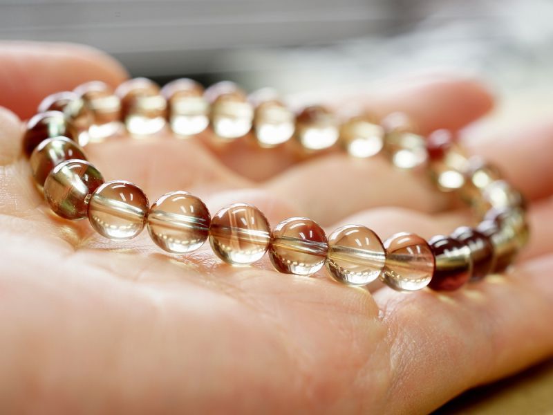 アンデシン（レッド） ブレスレット 7mm玉 No.4｜最高級パワーストーン