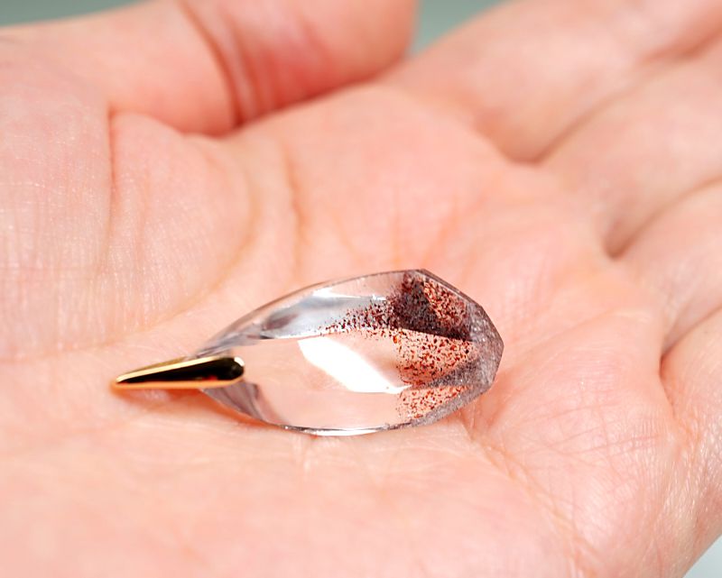 最高級（5A） ストロベリークォーツ ペンダントトップ （18金イエローゴールド） No.12 パワーストーン 天然石