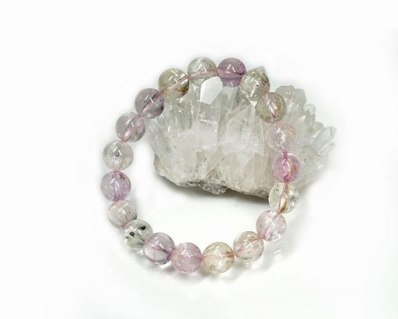 1円スタート！ 誠安◇透明感美しい クンツァイト ブレスレット11mm[T17-4505] Yahoo!オークション -「ブレスレット」の落札相場・落札価格