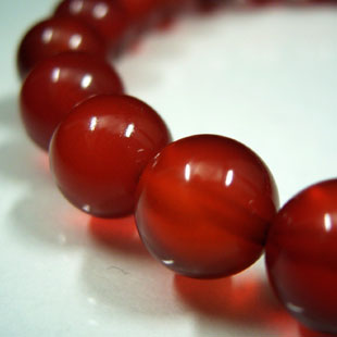 【超大玉】赤メノウブレスレット 赤瑪瑙 ストーンブレス ブレスレット 8mm / 精神安定・癒し 人間