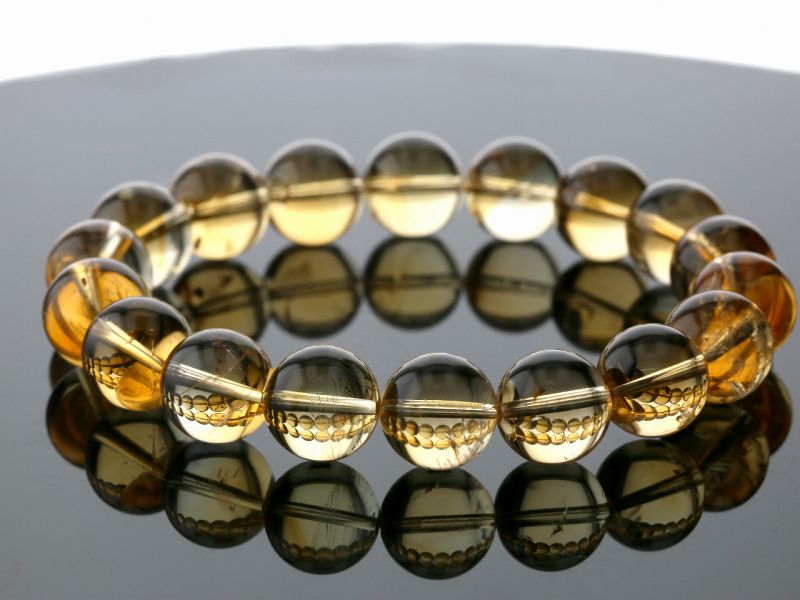 シトリン ブレスレット 12mm玉 No.15｜最高級パワーストーン販売の  