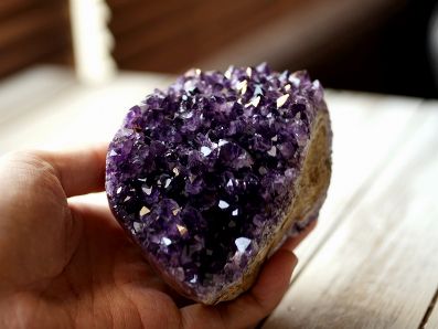 [天然石] アメジスト原石 クラスター ウルグアイ産 アメジスト クラスター ウルグアイ産 原石 amethyst 台座付属 花