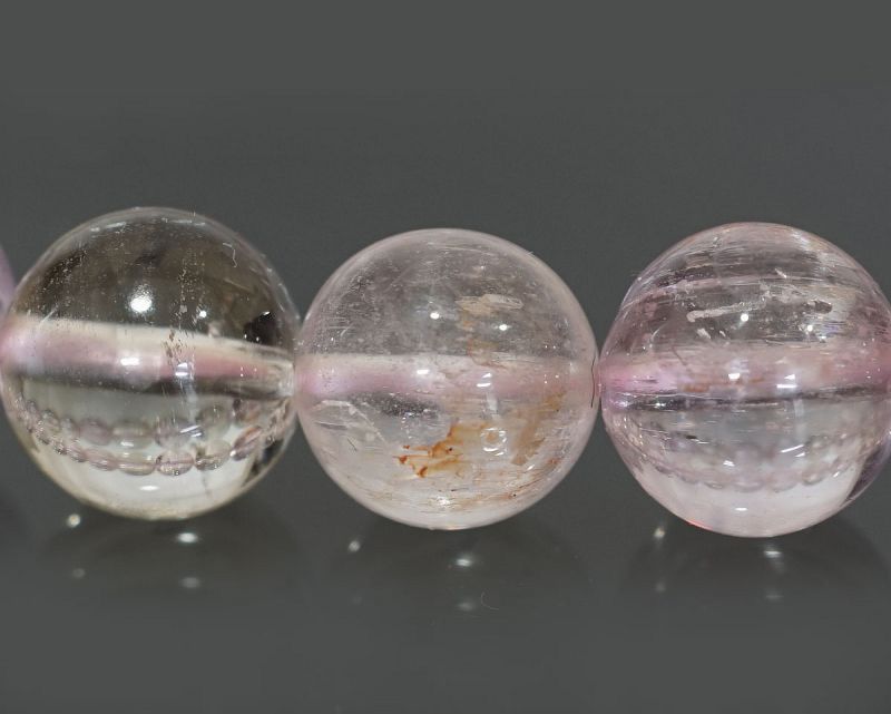 ⭐︎【極上品】天然 マルチカラー　クンツァイト ブレスレット 15.5mm ⭐︎【極上品】天然 マルチカラークンツァイト ブレスレット 15.5mm