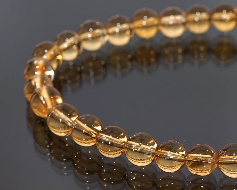 シトリン ブレスレット 6mm玉 最高級（5A）｜最高級パワーストーン販売