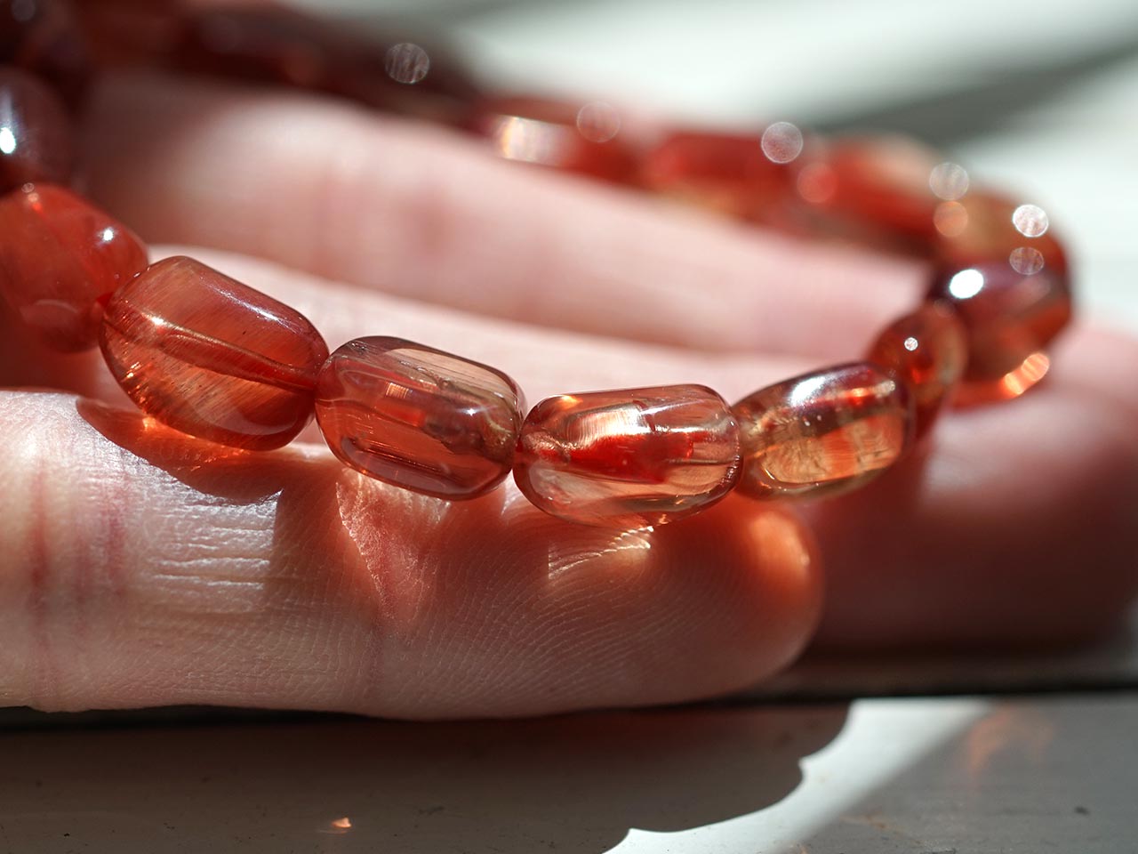 【0623 】ブレスレット アンデシン※高品質 高品質++・チベット産]ミックスアンデシンブレスレット（約10.5