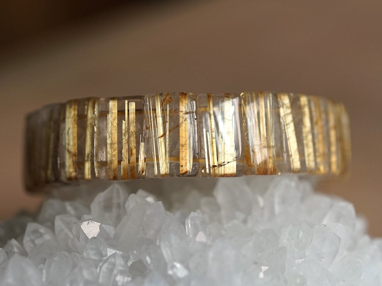 タイチンルチル バングルブレスレット No.15 最高級（5A） ｜最