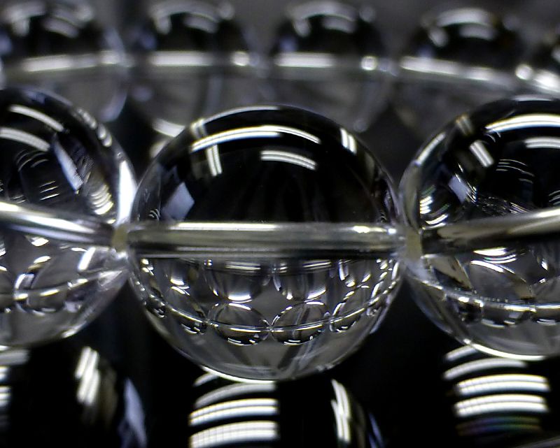 天然水晶 ブレスレット 18mm玉 最高級（5A）｜最高級