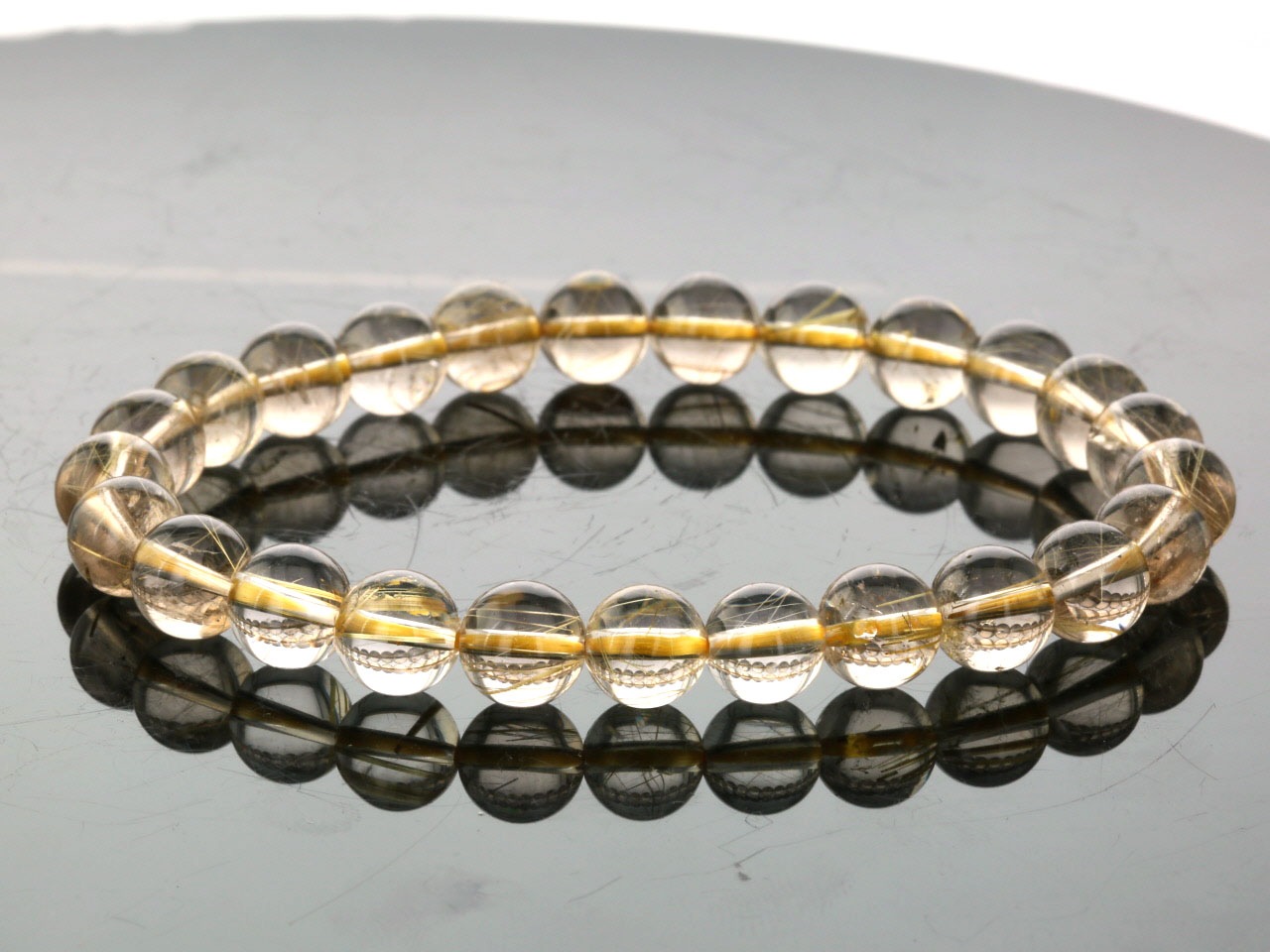 ゴールデンルチルブレスレット 20㎜玉