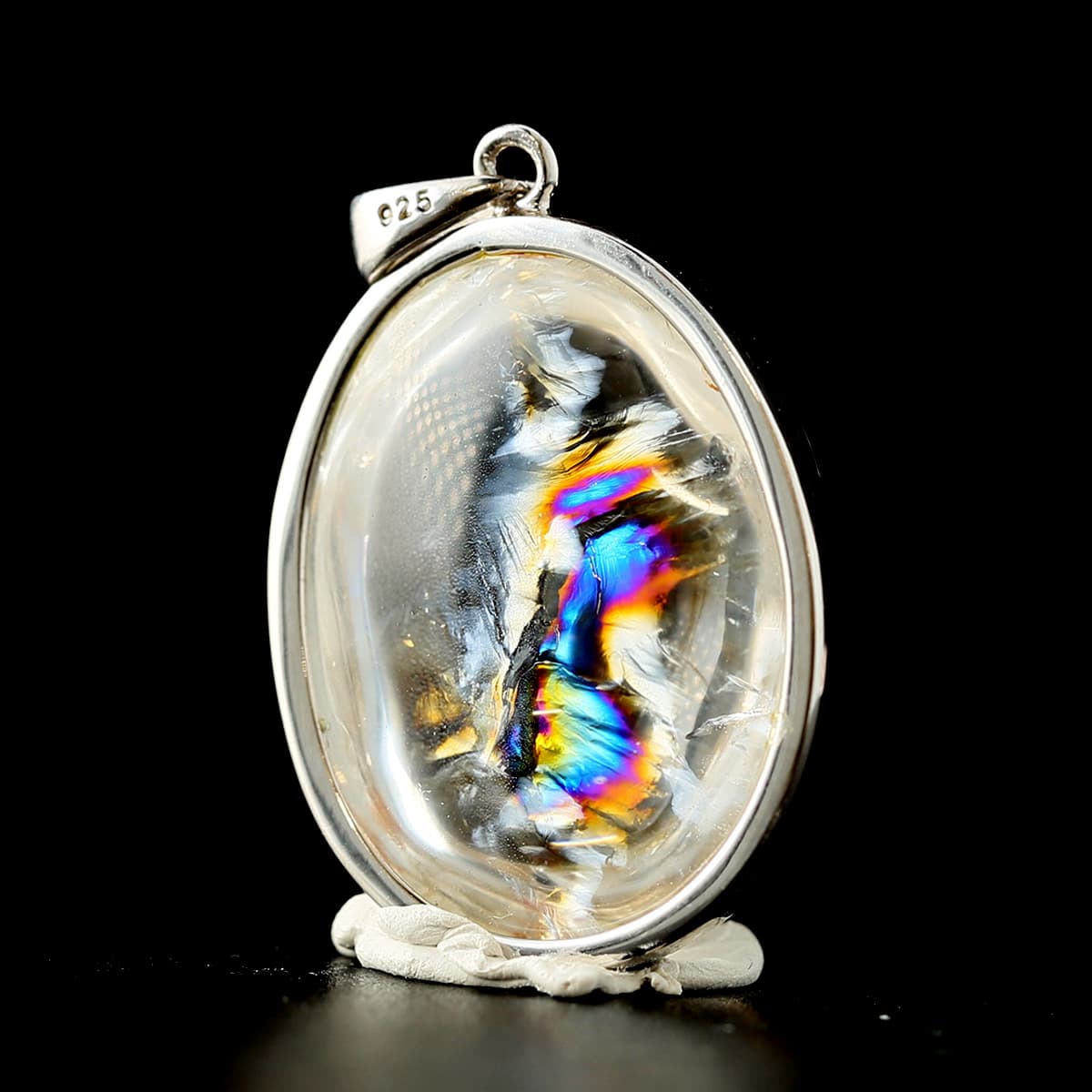 レインボー水晶 （アイリスクォーツ）ペンダントトップ No.3 ｜最高級