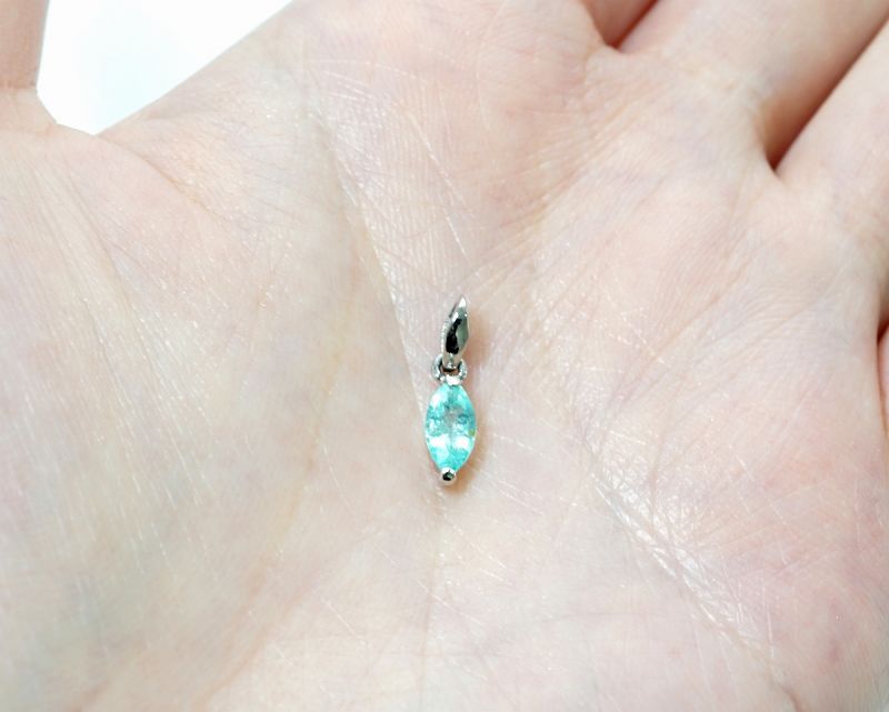 パライバトルマリン ペンダントトップ （プラチナ900） No.2 （鑑別