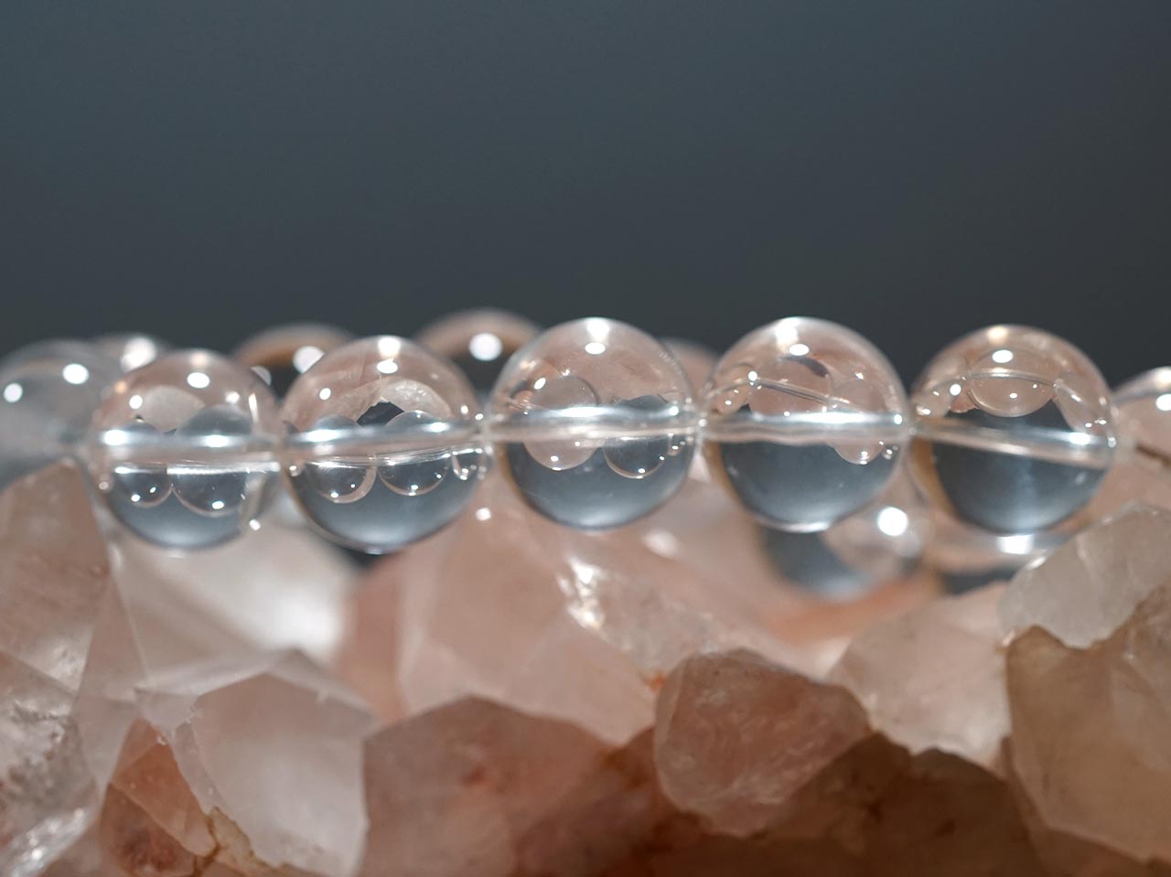 ヒマラヤ水晶 （ガネーシュヒマール産） ブレスレット 16mm玉 No