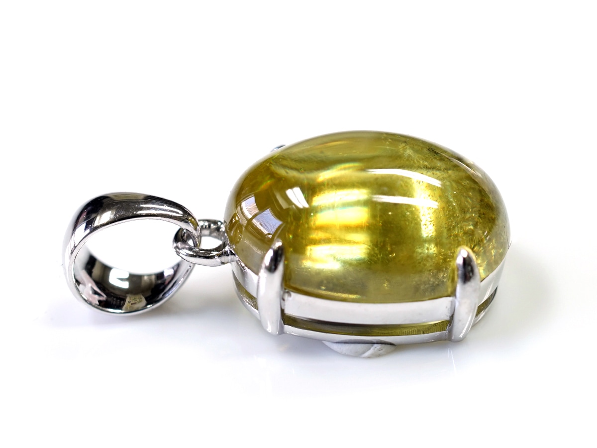 スフェーン ペンダントトップ（18金ホワイトゴールド） No.16｜最高級