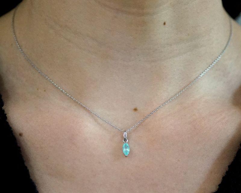 パライバトルマリン ペンダントトップ （プラチナ900） No.2 （鑑別