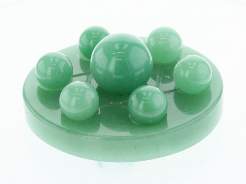 アベンチュリン インド翡翠 六芒星置物 【送料無料】｜最高級