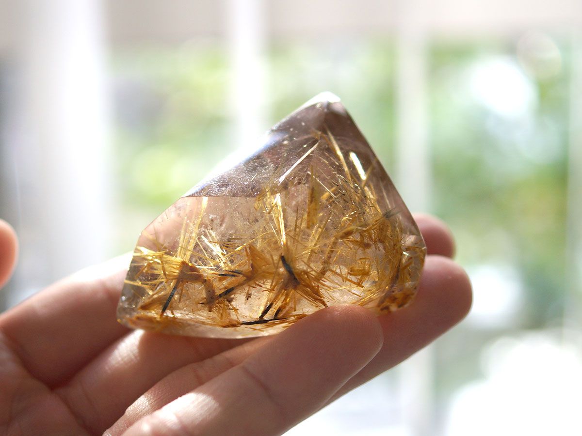 タイチンルチル 原石No.40 （鑑別書付） タイチンルチル｜最高級