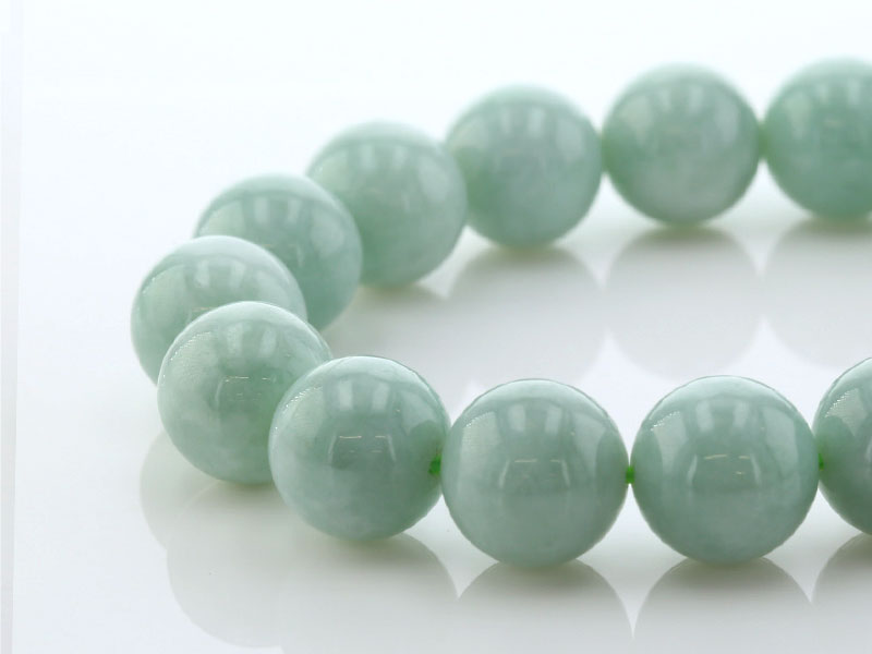 40% OFF!】翡翠 （ひすい）(ミャンマー産) ブレスレット 12mm玉 No.14