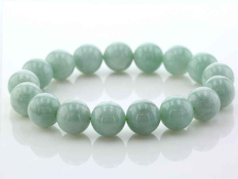 40% OFF!】翡翠 （ひすい）(ミャンマー産) ブレスレット 12mm玉 No.14