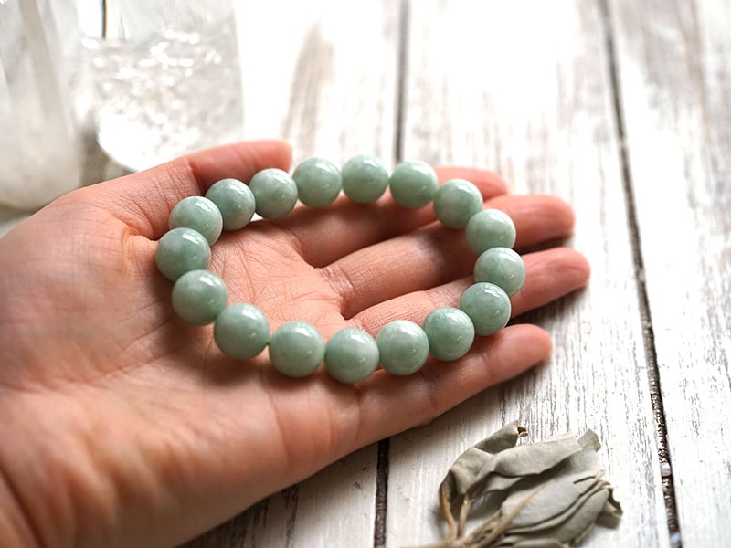 翡翠 （ひすい）(ミャンマー産) ブレスレット 12mm玉 No.14｜最高級
